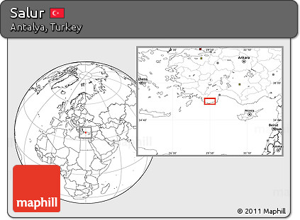 Blank Location Map of Salur