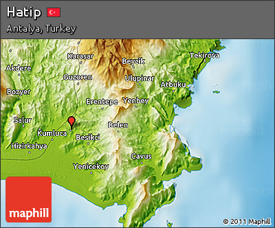 Physical 3D Map of Hatip