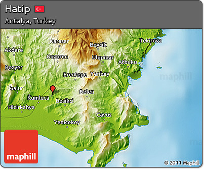 Physical 3D Map of Hatip