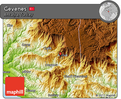 Physical 3D Map of Gevenes