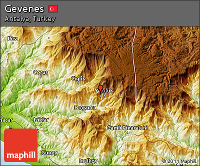 Physical 3D Map of Gevenes