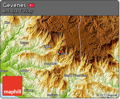 Physical 3D Map of Gevenes