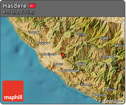 Satellite 3D Map of Hasdere