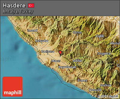 Satellite 3D Map of Hasdere