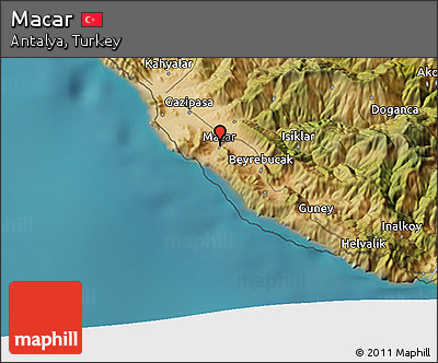Satellite 3D Map of Macar