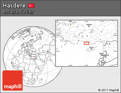 Blank Location Map of Hasdere