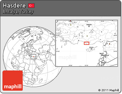 Blank Location Map of Hasdere