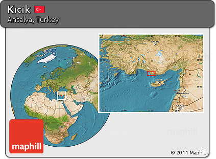 Satellite Location Map of Kıcık