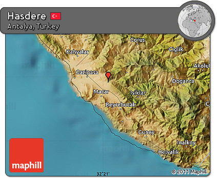 Satellite Map of Hasdere