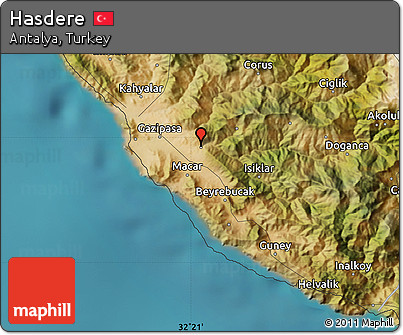 Satellite Map of Hasdere