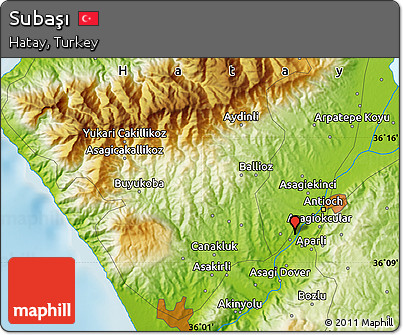Physical Map of Subaşı