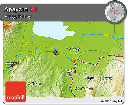 Physical 3D Map of Apaydın