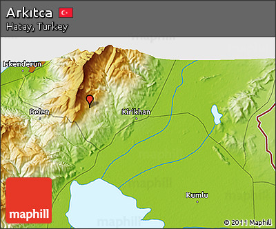 Physical 3D Map of Arkıtca