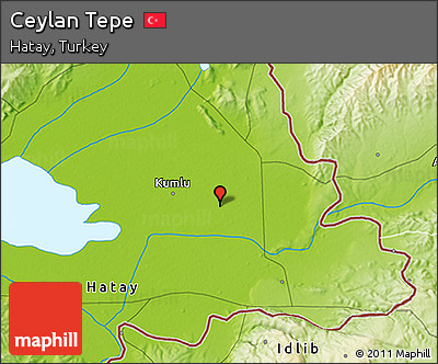 Physical 3D Map of Ceylan Tepe