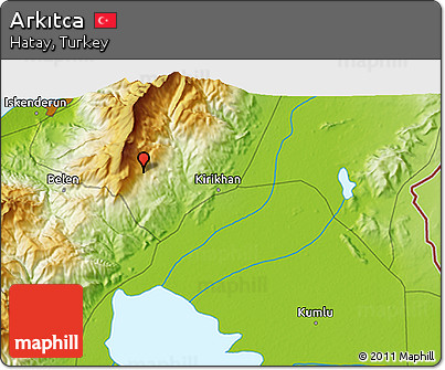 Physical 3D Map of Arkıtca