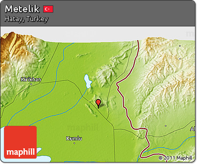Physical 3D Map of Metelik