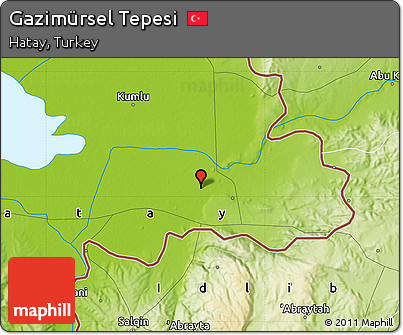 Physical Map of Gazimürsel Tepesi