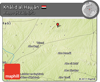 Physical 3D Map of Khālid Al Hayjān