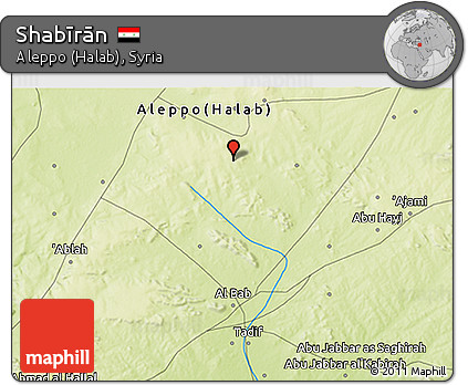 Physical 3D Map of Shabīrān