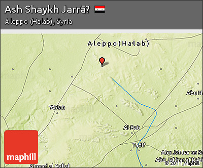 Physical 3D Map of Ash Shaykh Jarrāḩ