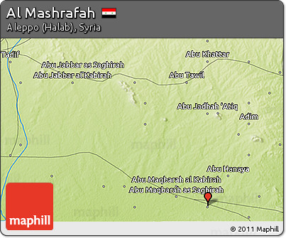 Physical 3D Map of Al Mashrafah