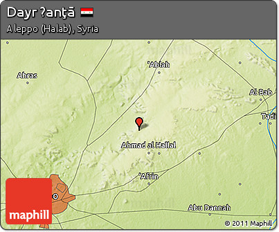 Physical 3D Map of Dayr Ḩanţā