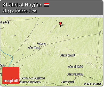 Physical 3D Map of Khālid Al Hayjān