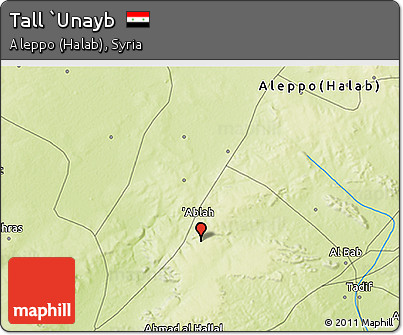 Physical 3D Map of Tall `Unayb