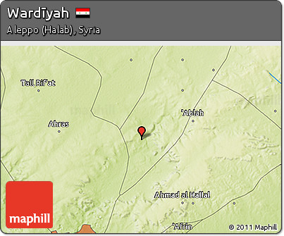 Physical 3D Map of Wardīyah