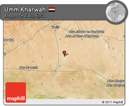 Satellite 3D Map of Umm Kharwah