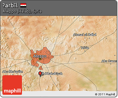 Satellite 3D Map of Ḩarbīl