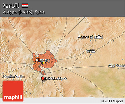 Satellite 3D Map of Ḩarbīl