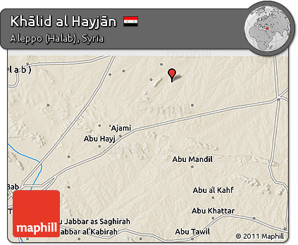 Shaded Relief 3D Map of Khālid Al Hayjān