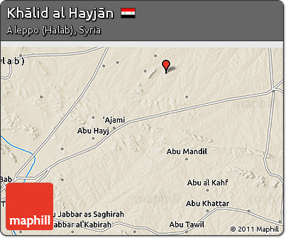 Shaded Relief 3D Map of Khālid Al Hayjān