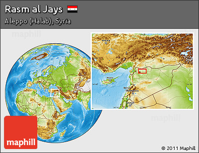 Physical Location Map of Rasm Al Jays