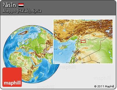 Physical Location Map of Ḩāsīn