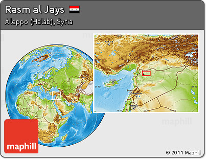 Physical Location Map of Rasm Al Jays