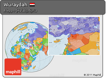 Political Location Map of Wuraydah