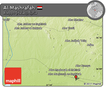 Physical Map of Al Mashrafah