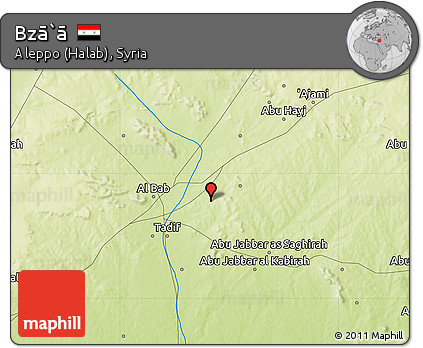 Physical Map of Bzā`ā