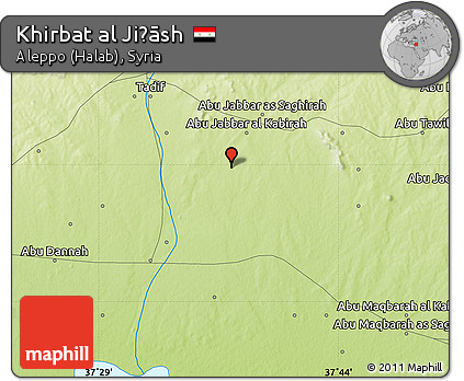 Physical Map of Khirbat Al Jiḩāsh