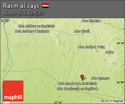 Physical Map of Rasm Al Jays