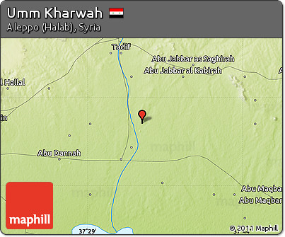 Physical Map of Umm Kharwah