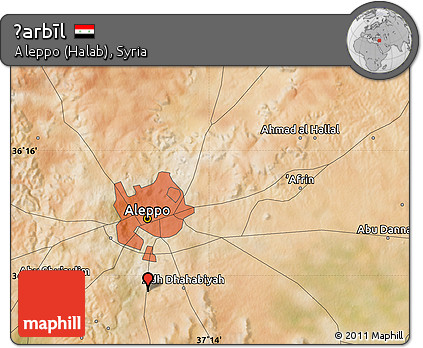 Satellite Map of Ḩarbīl