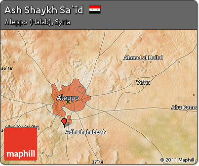 Satellite Map of Ash Shaykh Sa`īd