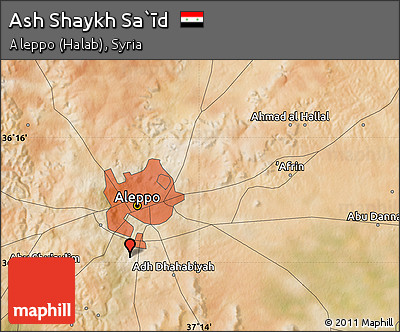 Satellite Map of Ash Shaykh Sa`īd