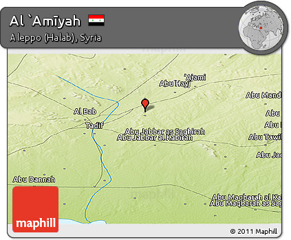 Physical Panoramic Map of Al `Amīyah