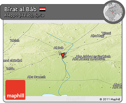 Physical Panoramic Map of Bīrat Al Bāb