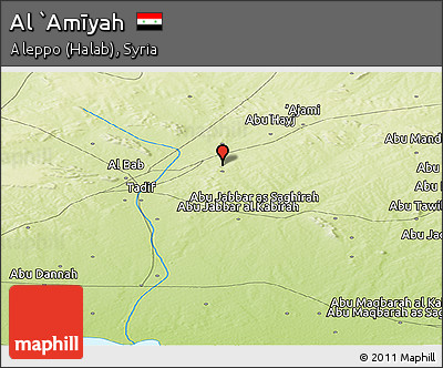 Physical Panoramic Map of Al `Amīyah