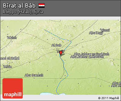 Physical Panoramic Map of Bīrat Al Bāb